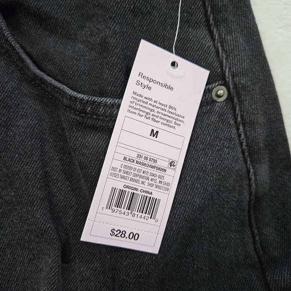 wild fable Cargo Denim Midi Skirt with Slit in Black Women’s Size XS & S - Picture 8 of 8